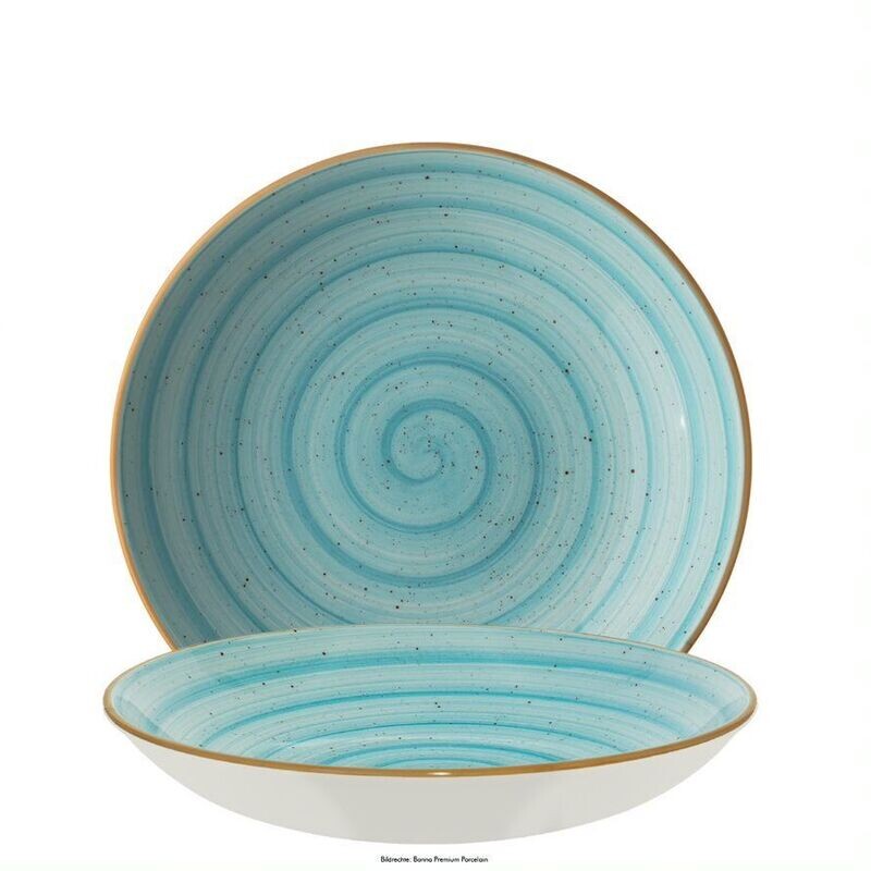 Piatto fondo 20 cm Aura Aqua Gourmet - Bonna