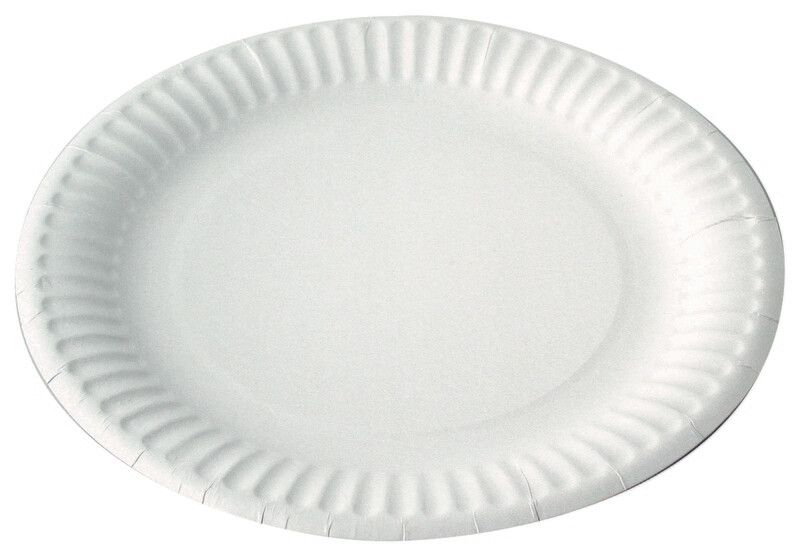 Firstpack - Piatto in cartone bianco 23 cm