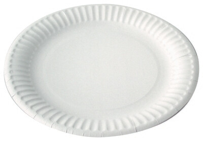 Firstpack - Piatto in cartone bianco 23 cm