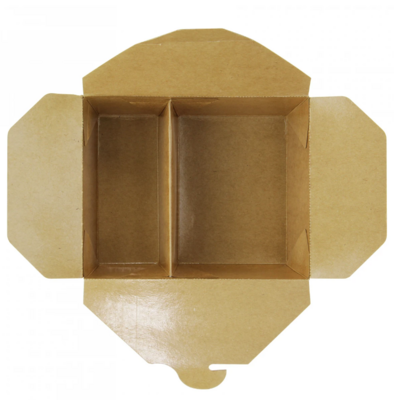 Firstpack - Scatola per Cibo a 2 scomparti 21,4x16x4,7 cm