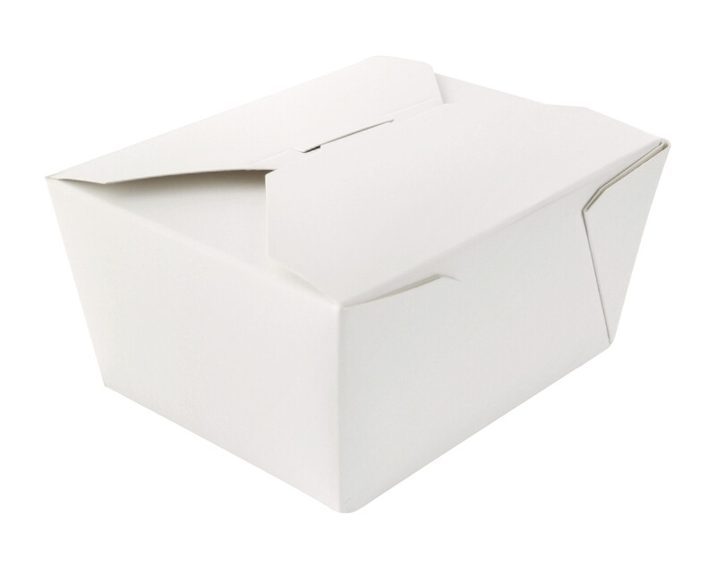 Firstpack - Scatola per cibo bianca 13 x 10,5 cm