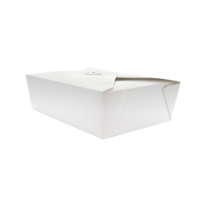 Firstpack - Weiße Essensboxen aus Karton 21,5x16x6,5 cm