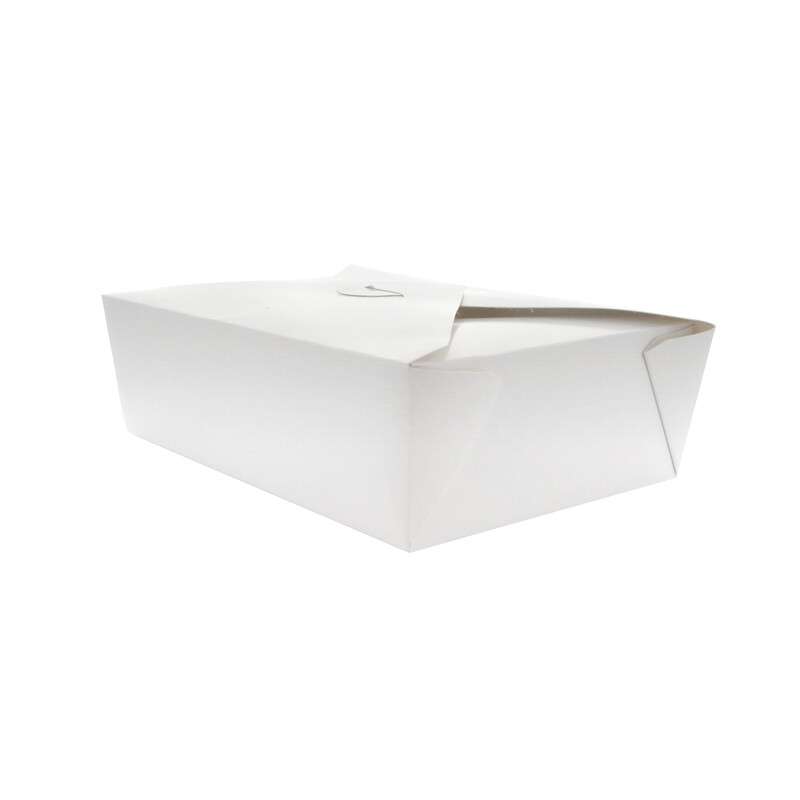 Firstpack - Scatola per cibo bianca 21,5 x 16 x 6,5 cm