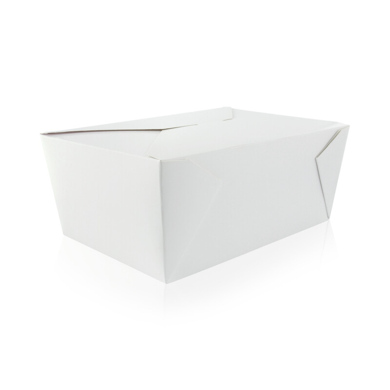 Firstpack - Scatola per cibo bianca 21,5 x 16 x 9 cm