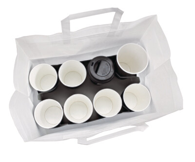 Firstpack - Sacchetto Bianco con Manici 32x20x25 cm