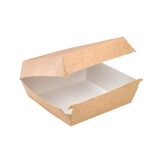 Firstpack - «Kraft» Braune Hamburgerbox 19x18x7,5 cm