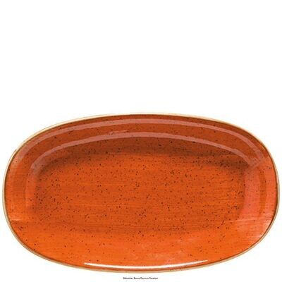 Piatto ovale 24x14 cm Aura Terracotta Gourmet - Bonna