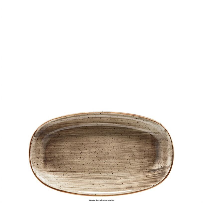 Piatto ovale 24x14 cm Aura Terrain Gourmet - Bonna