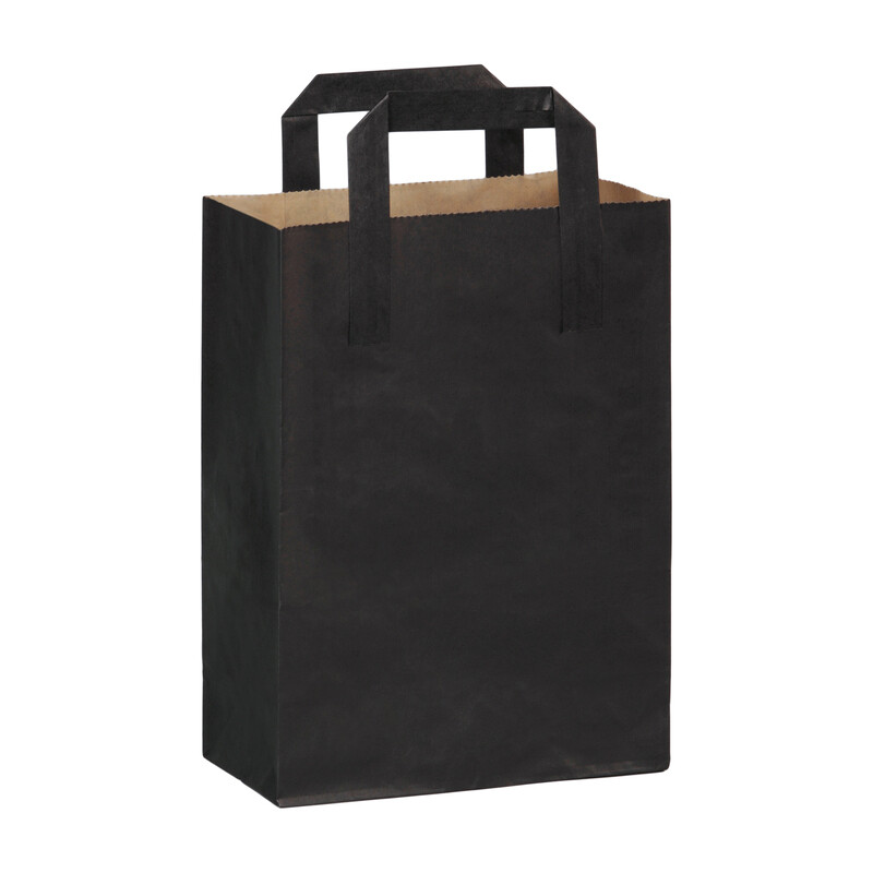 Firstpack - Sacchetto Nero con Manici 20x10x28 cm