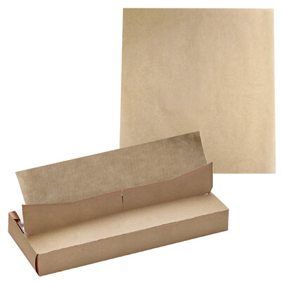 Firstpack - «Kraft» Braunes, fettdichtes Papier, in Verteilerbox 3,6x2,5 cm