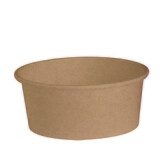 Firstpack - Buckaty Kraft Salatschalen mit Deckel aus PET 15x12,9x7,5 cm