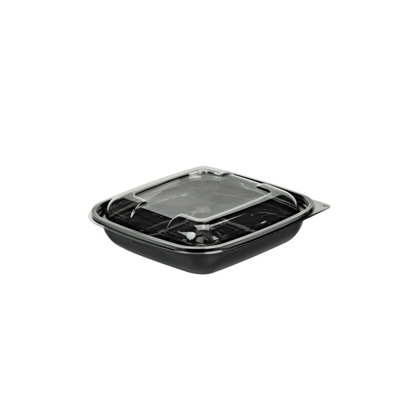 Firstpack - Insalatiera quadrata nera 750 ml