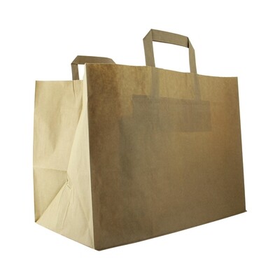 Firstpack - Sacchetto grande con manici marrone 32 x 22 x 24 cm