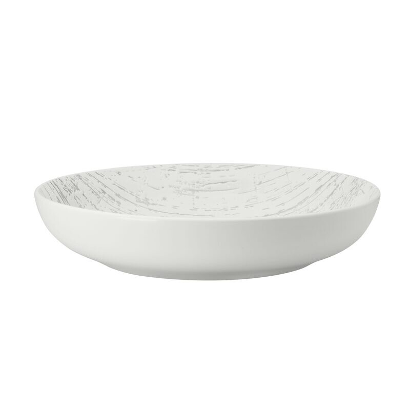 Yegam - Piatto fondo 26 cm Bianco Drizzle