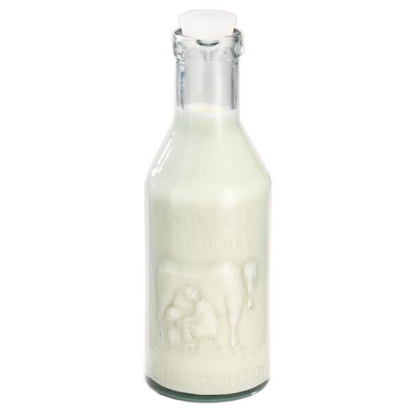 Frilich - Bottiglia per latte con tappo 1 l Connect&amp;Carafine