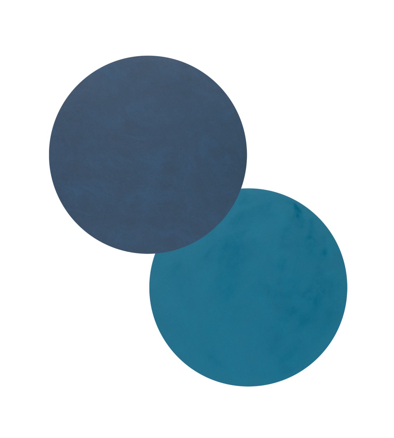 Lind DNA - Tovaglietta Double Circle Nupo midnight blue/Nupo petrol 30 cm