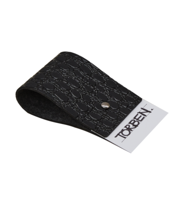 Lind DNA - Portatovagliolo Loop name Lace black 5x8 cm