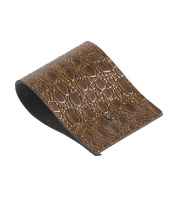 Lind DNA - Portatovagliolo Loop name Lace brown 5x8 cm