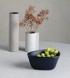 Lind DNA - Bowl M Curve Stoneware navy blue 20x22x10 cm