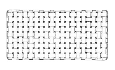 Nachtmann - Piatto Rettangolare 28 cm Bossa Nova