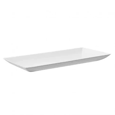 Firstpack - Piatto rettangolare bianco 18 x 9 cm