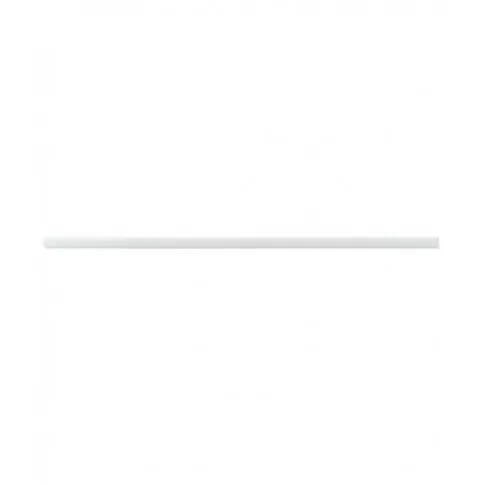 Firstpack - Weiße Papier Trinkhalme 0,6x0,6x19,7 cm