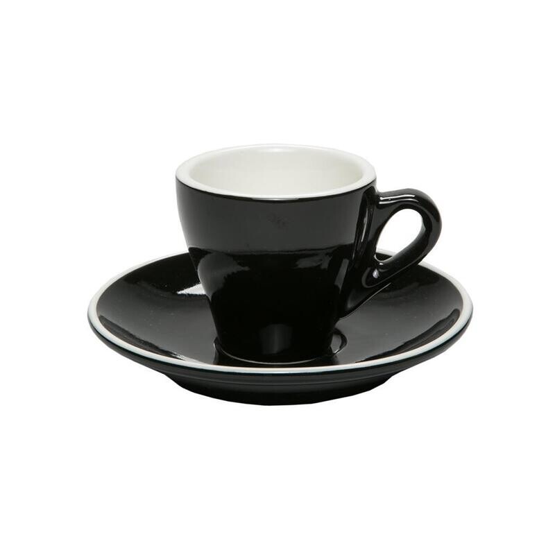Tirolix - Coffee Cup with Saucer 8 cl Breakfast Black