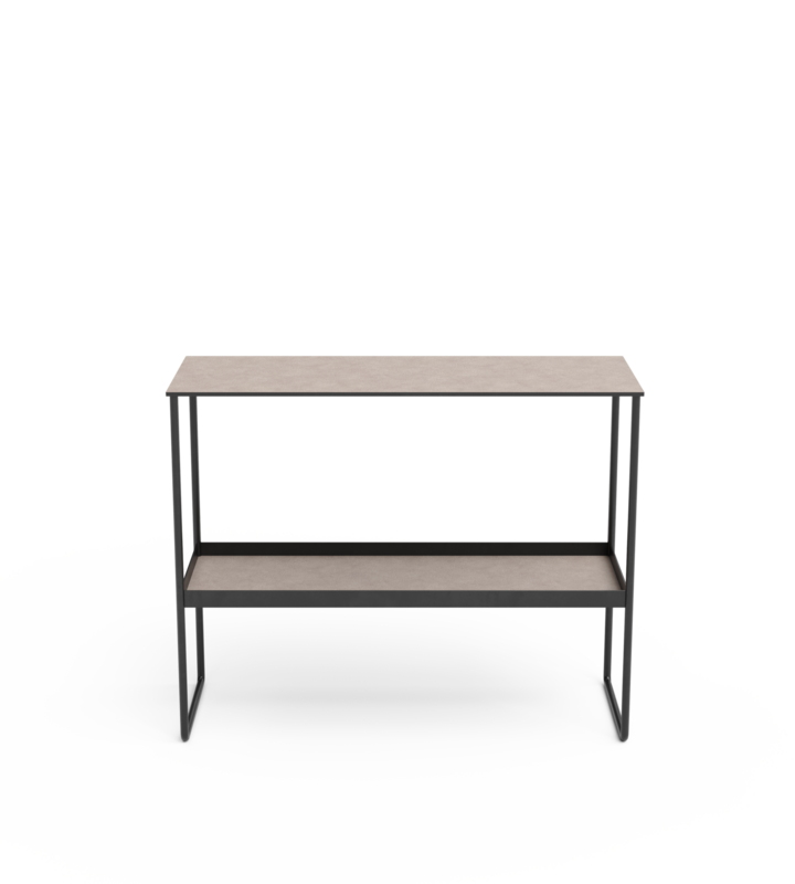 Lind DNA - Tavolino Bull warm grey/Steel black 29x78x62 cm