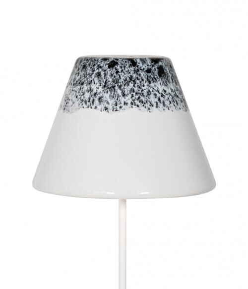 Leuchten-Schirm aus keramik für Swap 25 Weiß/Schwarz - Zafferano