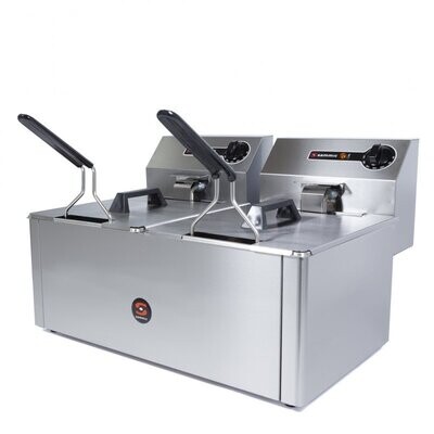 Sammic - Friggitrice industriale doppia 5 + 5 l PF-6+6