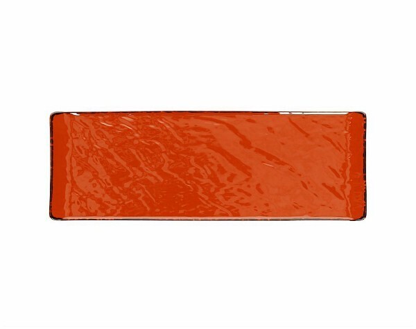 Tognana - Piatto rettangolare 30 x 10 cm Vulcania Veggie Orange