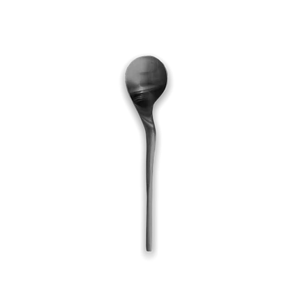 Cookplay - Cucchiaio dessert nero opaco 16,5 cm Rama