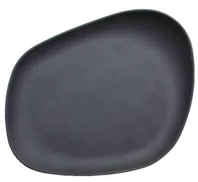 Cookplay - Piatto piano nero opaco 23 cm Yayoi