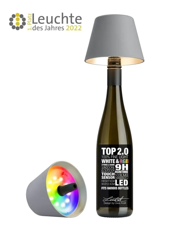 Lampada da tavolo Top 2.0 Led Grigio - Sompex