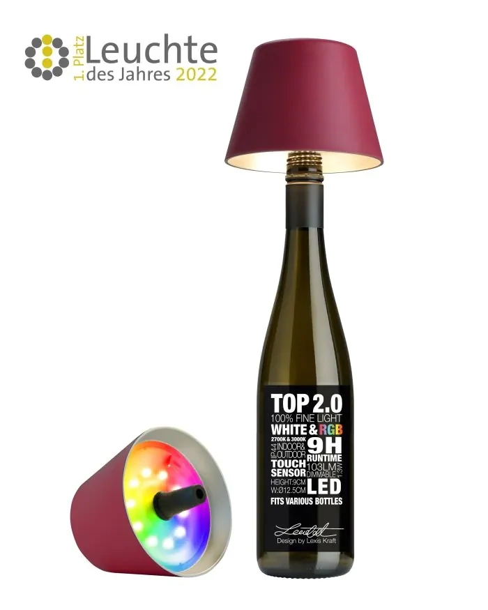 Tischlampe Top 2.0 Led Bordeaux - Sompex