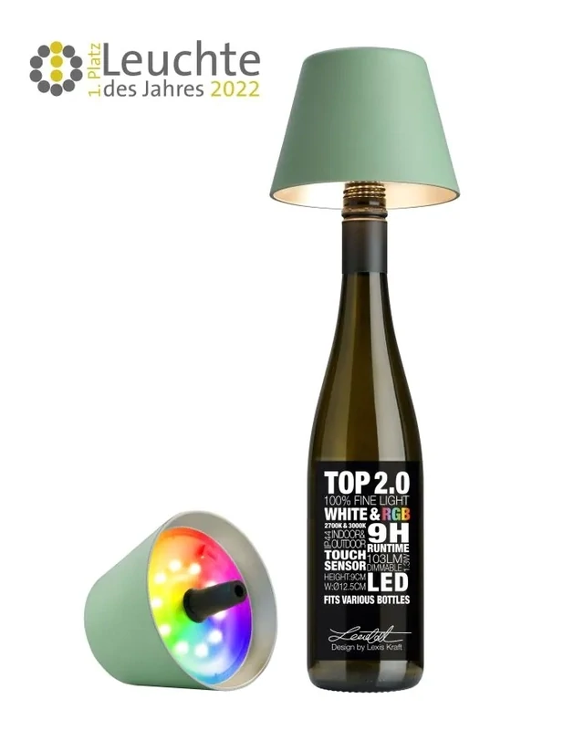 Lampada da tavolo Top 2.0 Led Verde Oliva - Sompex