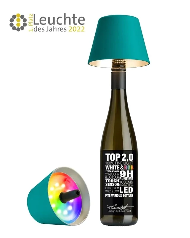 Lampada da tavolo Top 2.0 Led Turchese - Sompex