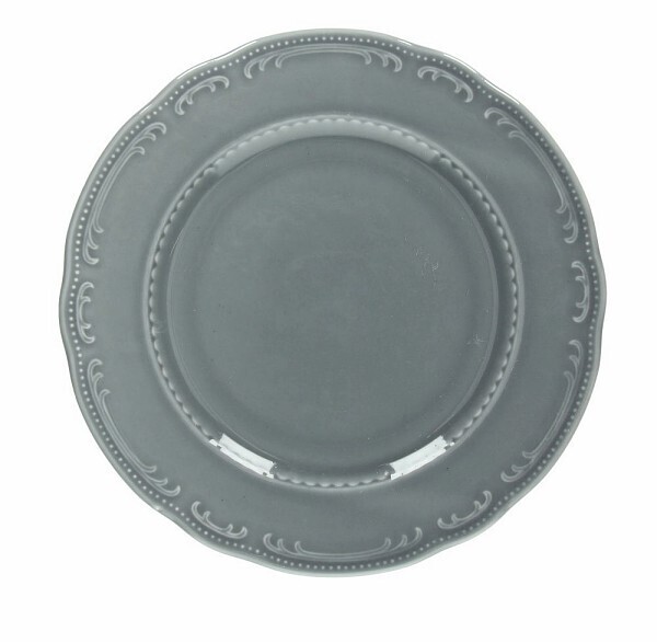 Tognana - Piatto piano 28 cm Vecchio Vienna Grigio