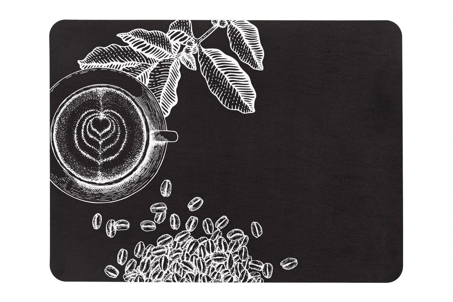 Tovaglietta con Stampa 33x45 cm Nero - Tirolix