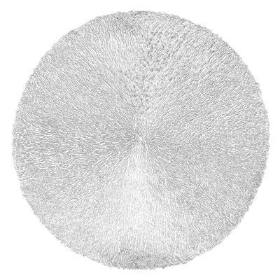 Rundes Tischset 38 cm Silber - Tirolix