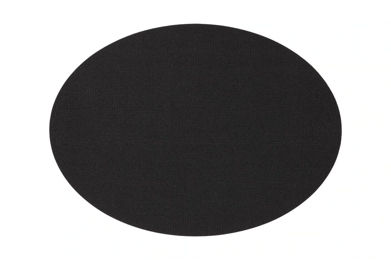 Tovagliette Ovale Testurizzate 33x45 cm Nero - Tirolix