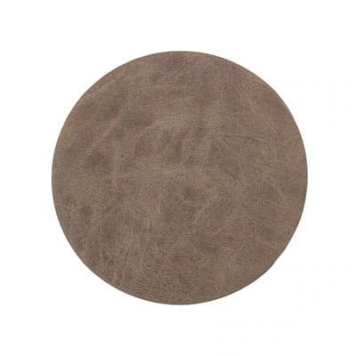 Untersetzer Ecoleder 4 Stk. 9,5 cm Braun  - Tirolix
