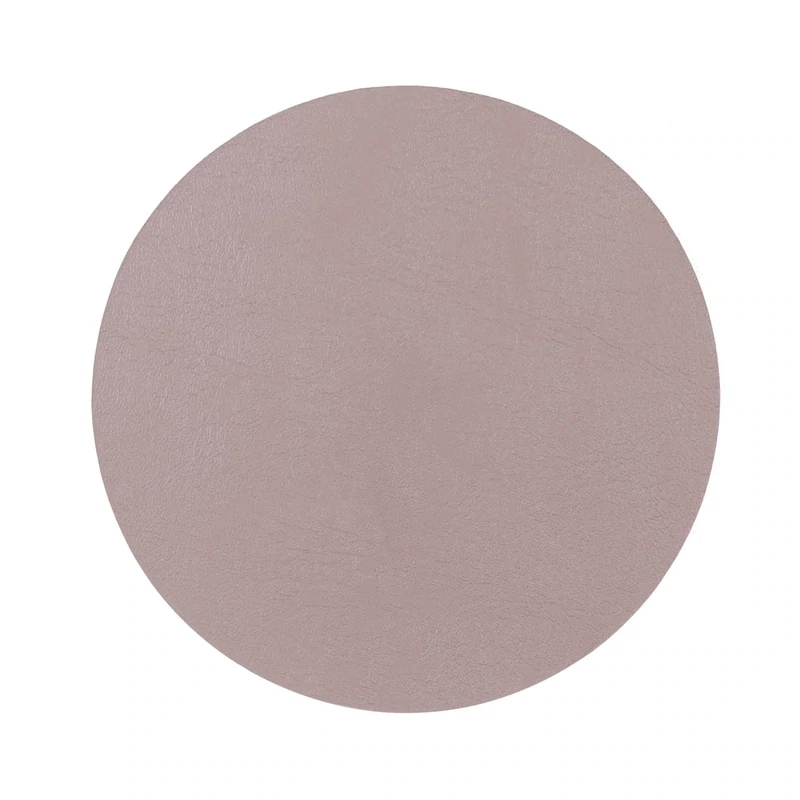 Recycled Leather Coasters 4 pcs. 10 cm Pink - Tirolix