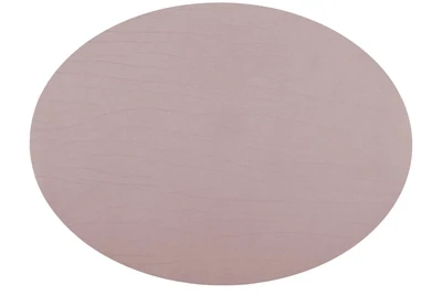 Tovaglietta Ovale Pelle Riciclata 33x45 cm Rosa - Tirolix