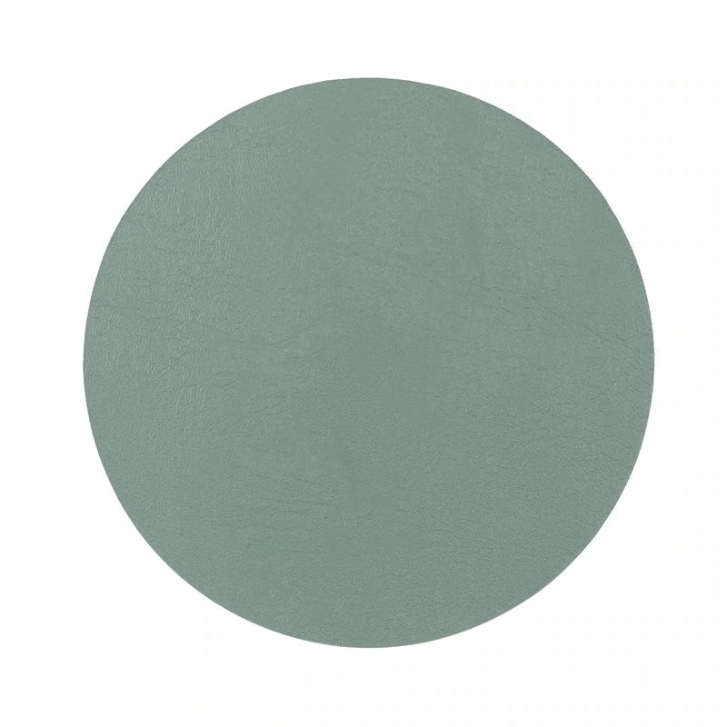 Recycled Leather Coasters 4 Pcs. 10 cm Green - Tirolix