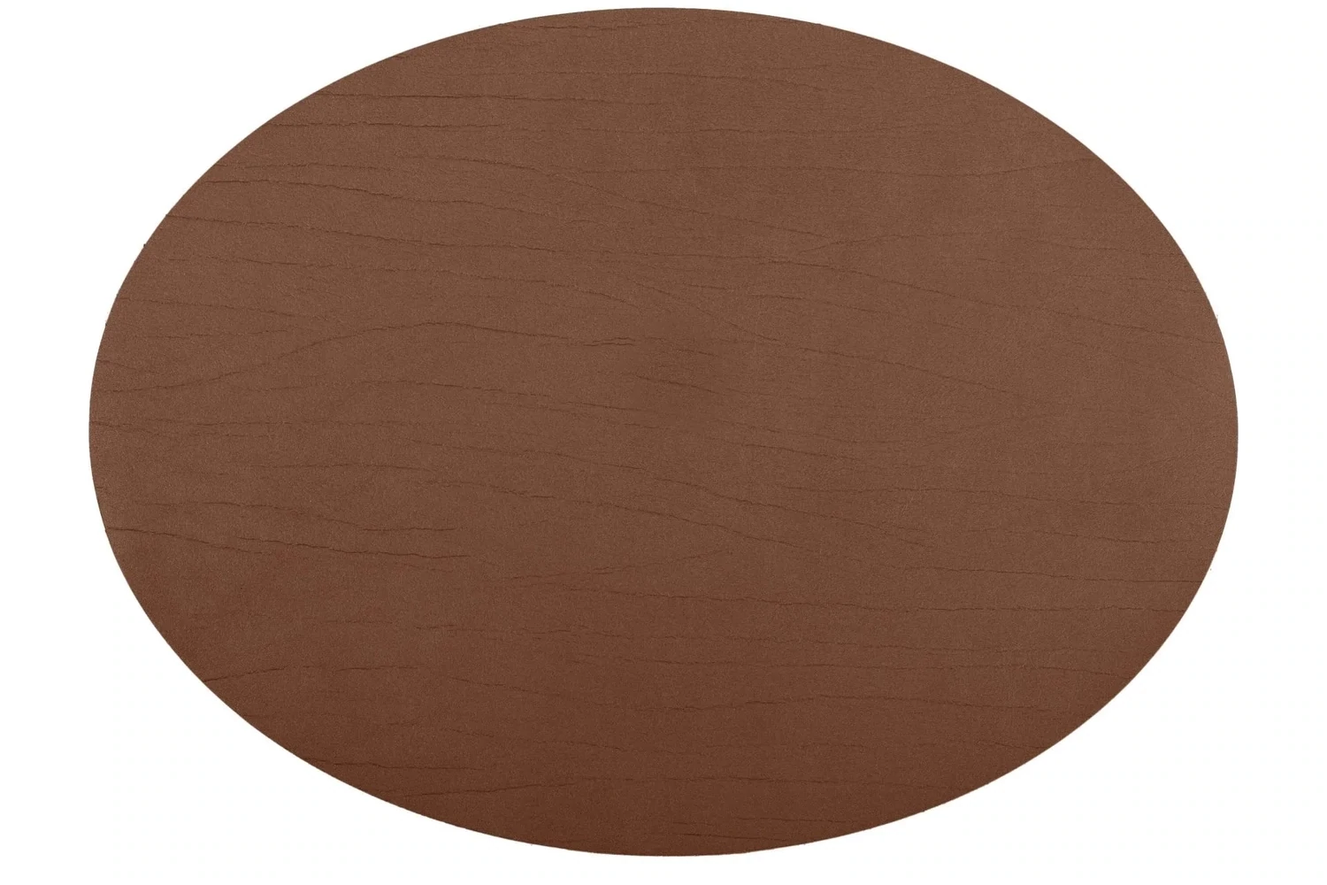 Tovaglietta Ovale Pelle Riciclata 33x45 cm Marrone - Tirolix