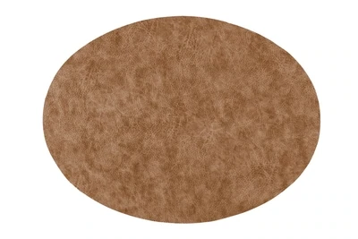 Tovaglietta Ovale Finta Pelle 33x45 cm Bronzo - Tirolix