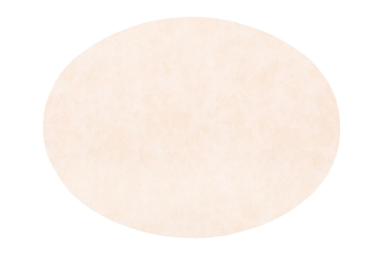 Tovaglietta Ovale Finta Pelle 33x45 cm Crema - Tirolix