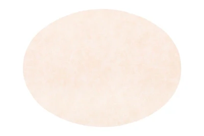 Tovaglietta Ovale Finta Pelle 33x45 cm Crema - Tirolix
