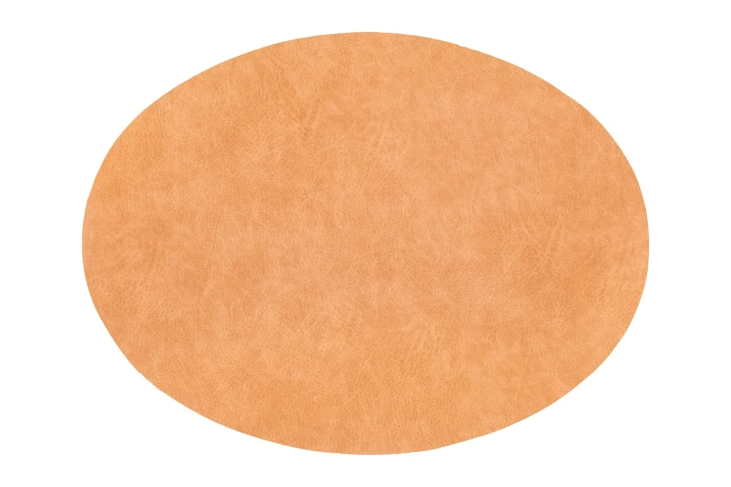 Tovaglietta Ovale Finta Pelle 33x45 cm Arancio - Tirolix